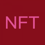 pink letters NFT in magenta square